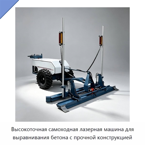 Высокоточная самоходная лазерная машина для выравнивания бетона с прочной конструкцией