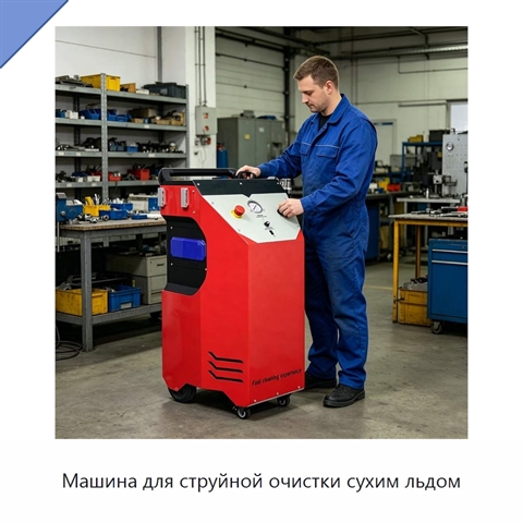 Машина для струйной очистки сухим льдом