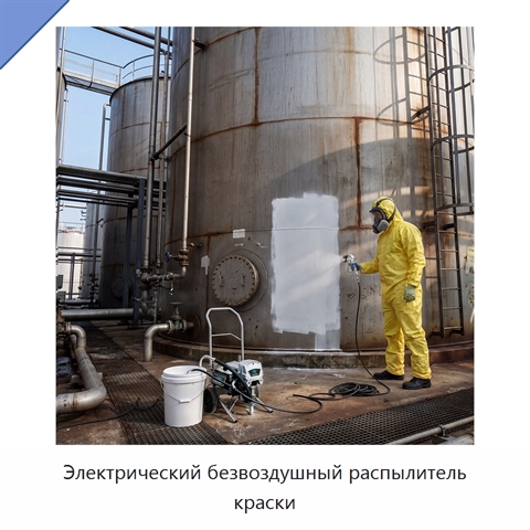 Электрический безвоздушный распылитель краски