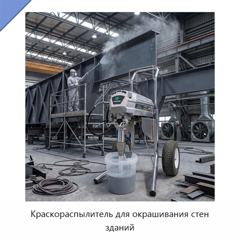 Краскораспылитель для окрашивания стен зданий