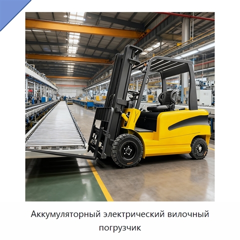 Аккумуляторный электрический вилочный погрузчик