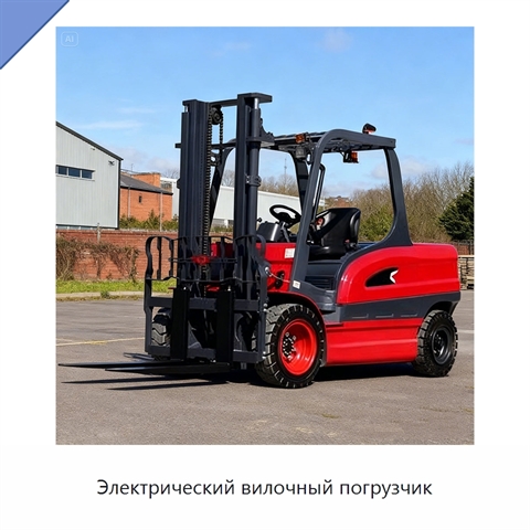 Электрический вилочный погрузчик