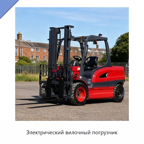 Электрический вилочный погрузчик