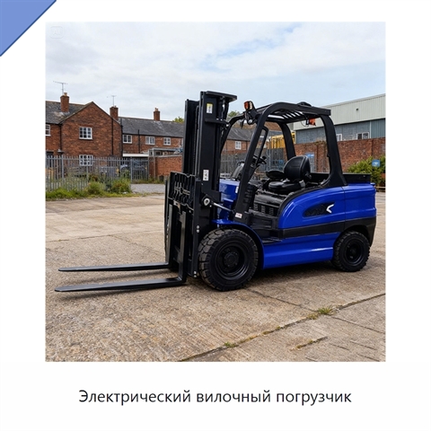 Электрический вилочный погрузчик