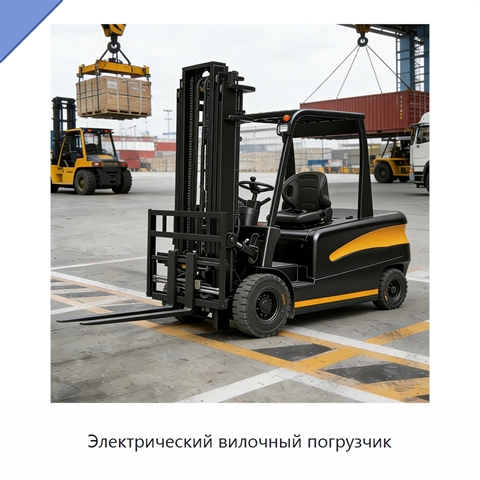 Электрический вилочный погрузчик