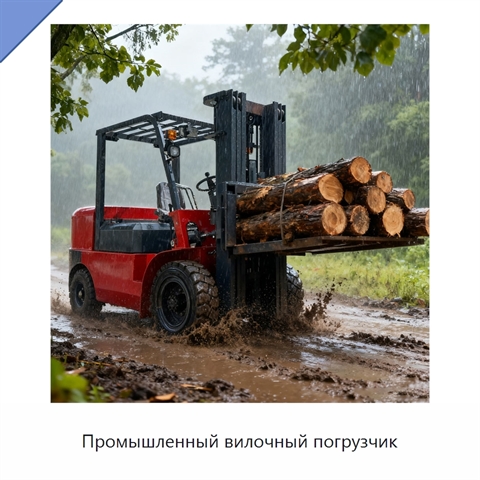Промышленный вилочный погрузчик