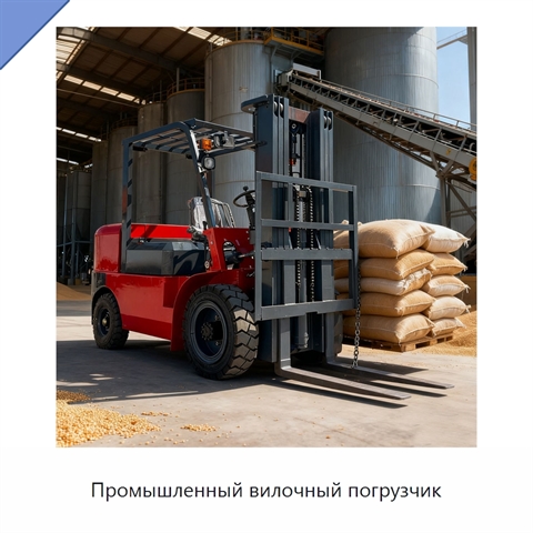 Промышленный вилочный погрузчик
