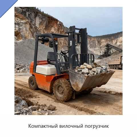 Компактный вилочный погрузчик