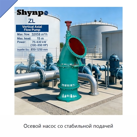 Осевой насос со стабильной подачей