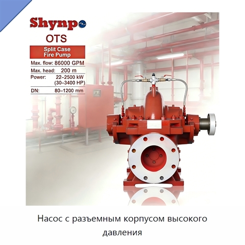 Насос с разъемным корпусом высокого давления