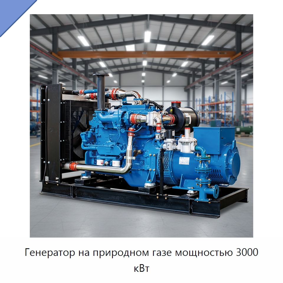 Генератор на природном газе мощностью 3000 кВт — Газотурбинные генераторы