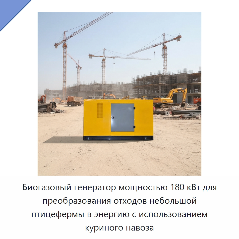 Биогазовый генератор мощностью 180 кВт для преобразования отходов небольшой птицефермы в энергию с использованием куриного навоза — Газотурбинные генераторы