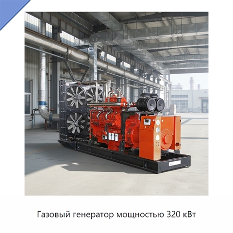 Газовый генератор мощностью 320 кВт