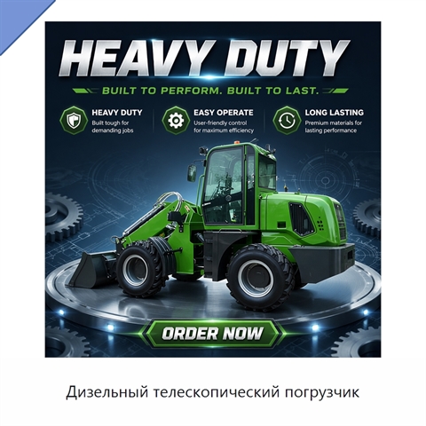 Дизельный телескопический погрузчик