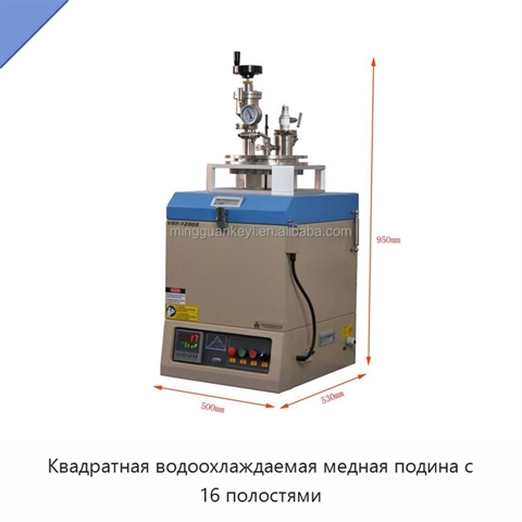 Квадратная водоохлаждаемая медная подина с 16 полостями