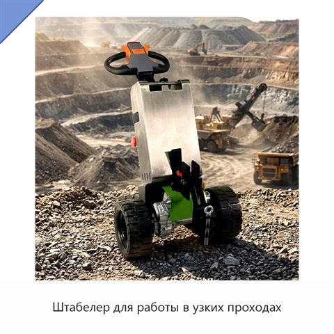 Штабелер для работы в узких проходах