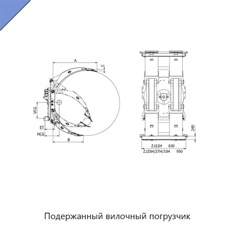 Подержанный вилочный погрузчик