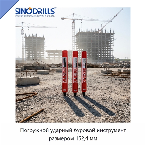 Погружной ударный буровой инструмент размером 152,4 мм
