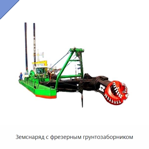 Земснаряд с фрезерным грунтозаборником — Горнодобывающее оборудование