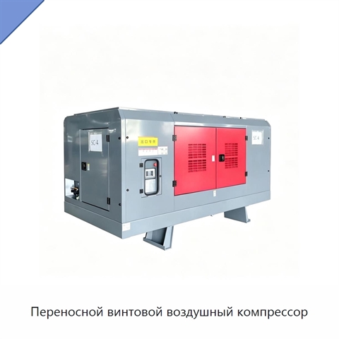 Переносной винтовой воздушный компрессор