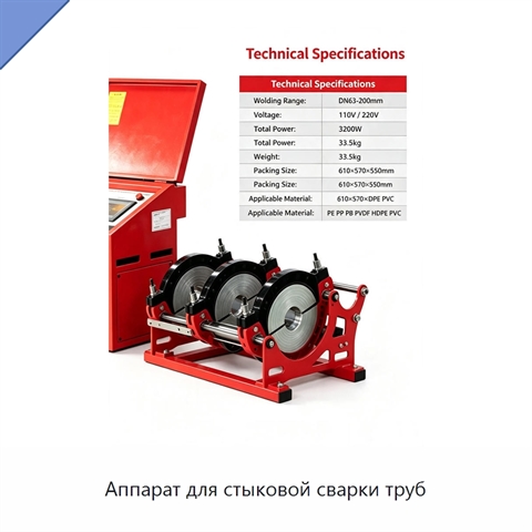 Аппарат для стыковой сварки труб