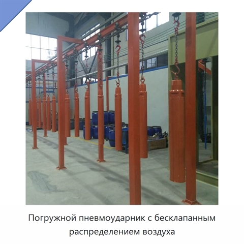 Погружной пневмоударник с бесклапанным распределением воздуха