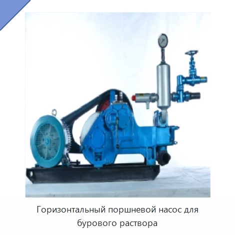 Горизонтальный поршневой насос для бурового раствора