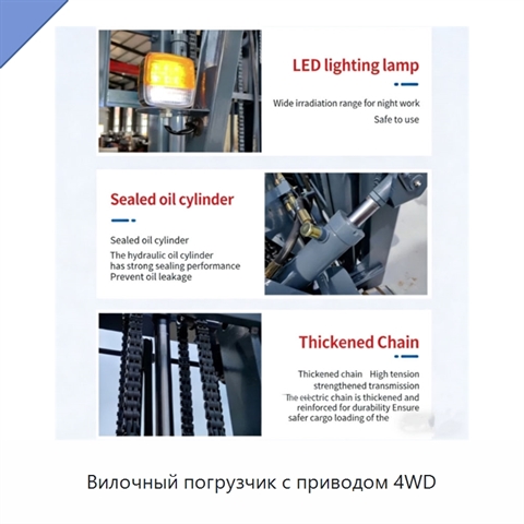 Вилочный погрузчик с приводом 4WD
