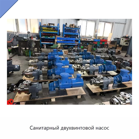 Санитарный двухвинтовой насос