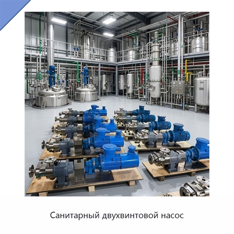 Санитарный двухвинтовой насос