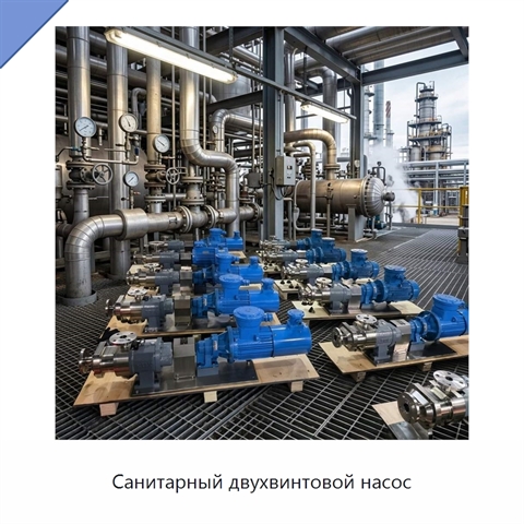 Санитарный двухвинтовой насос