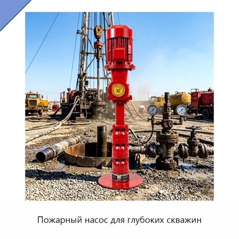 Пожарный насос для глубоких скважин