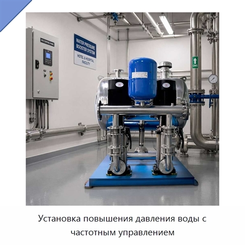 Установка повышения давления воды с частотным управлением