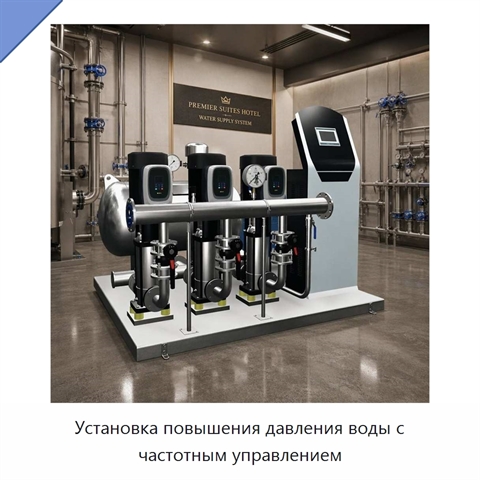 Установка повышения давления воды с частотным управлением