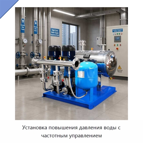 Установка повышения давления воды с частотным управлением
