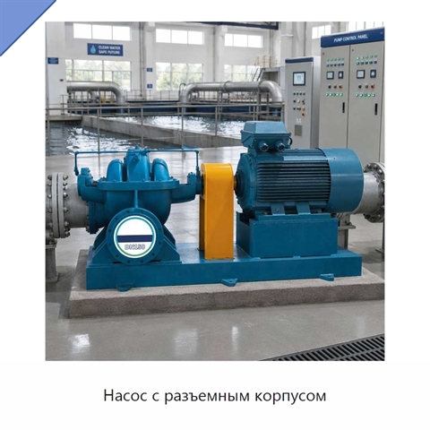 Насос с разъемным корпусом