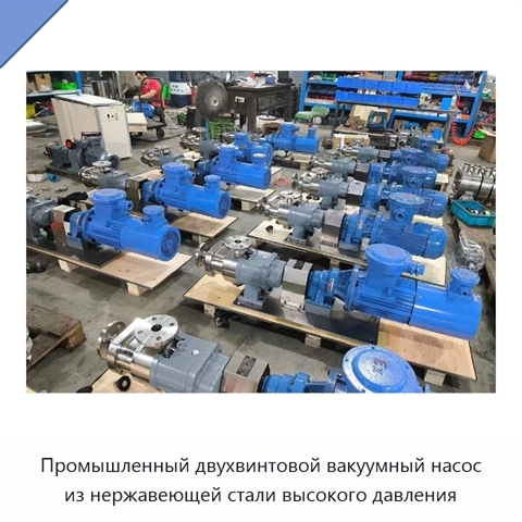 Промышленный двухвинтовой вакуумный насос из нержавеющей стали высокого давления