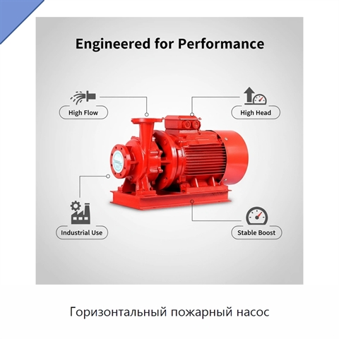 Горизонтальный пожарный насос