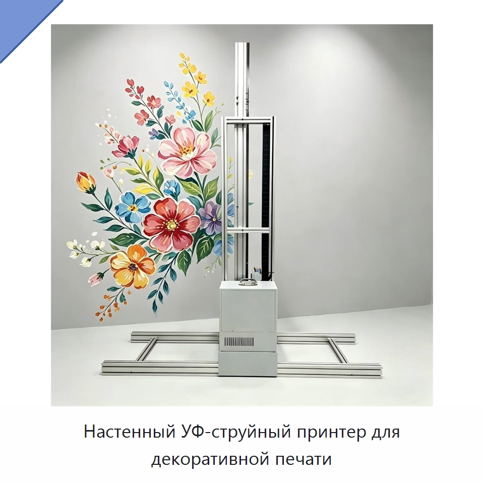 Настенный УФ-струйный принтер для декоративной печати — Специальная строительная техника