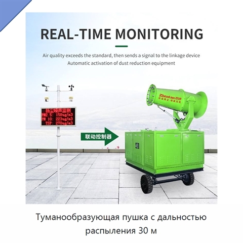 Туманообразующая пушка с дальностью распыления 30 м
