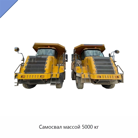 Самосвал массой 5000 кг
