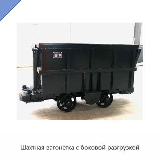 Шахтная вагонетка с боковой разгрузкой — Горнодобывающее оборудование