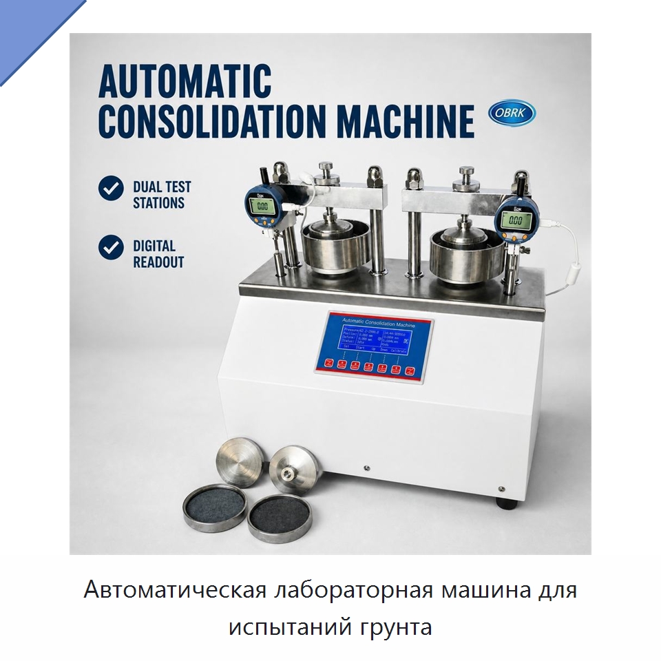 Автоматическая лабораторная машина для испытаний грунта — Испытательное оборудование