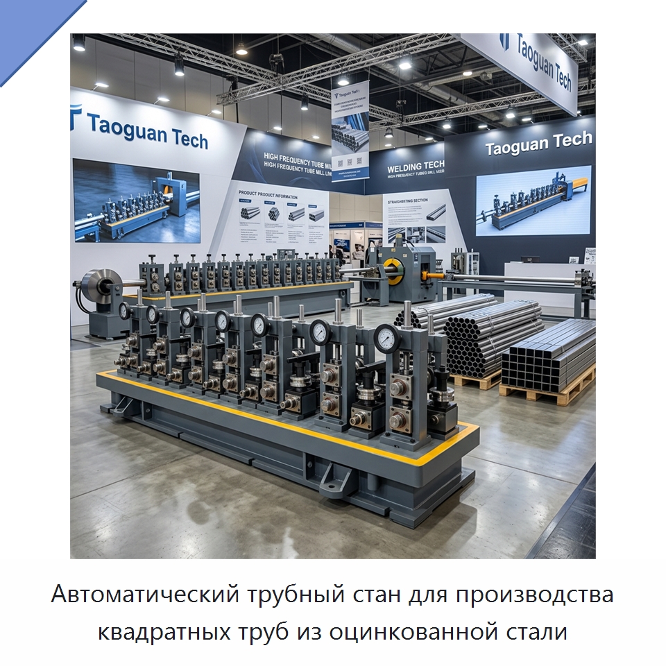 Автоматический трубный стан для производства квадратных труб из оцинкованной стали — Оборудование для производства труб