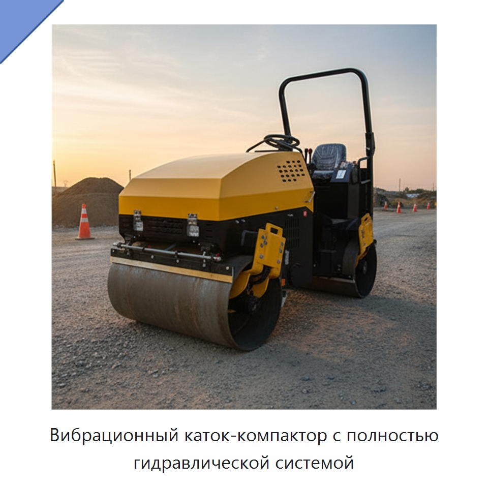 Вибрационный каток-компактор с полностью гидравлической системой — Дорожная техника