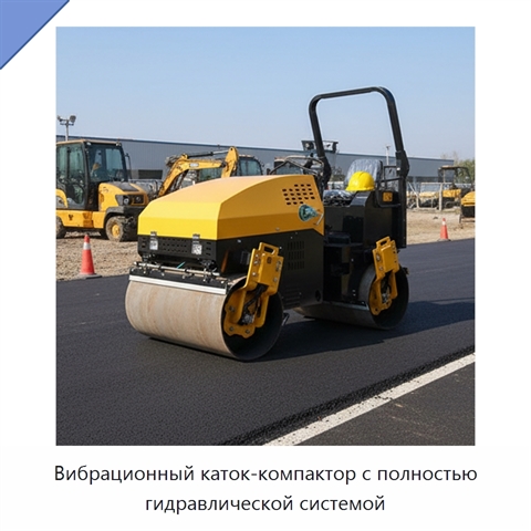 Вибрационный каток-компактор с полностью гидравлической системой