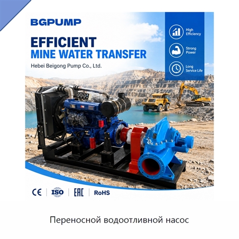 Переносной водоотливной насос