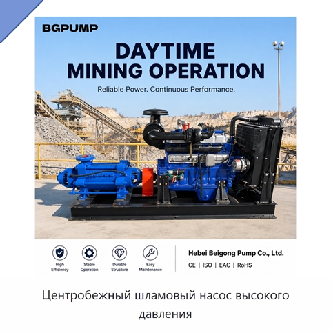 Центробежный шламовый насос высокого давления