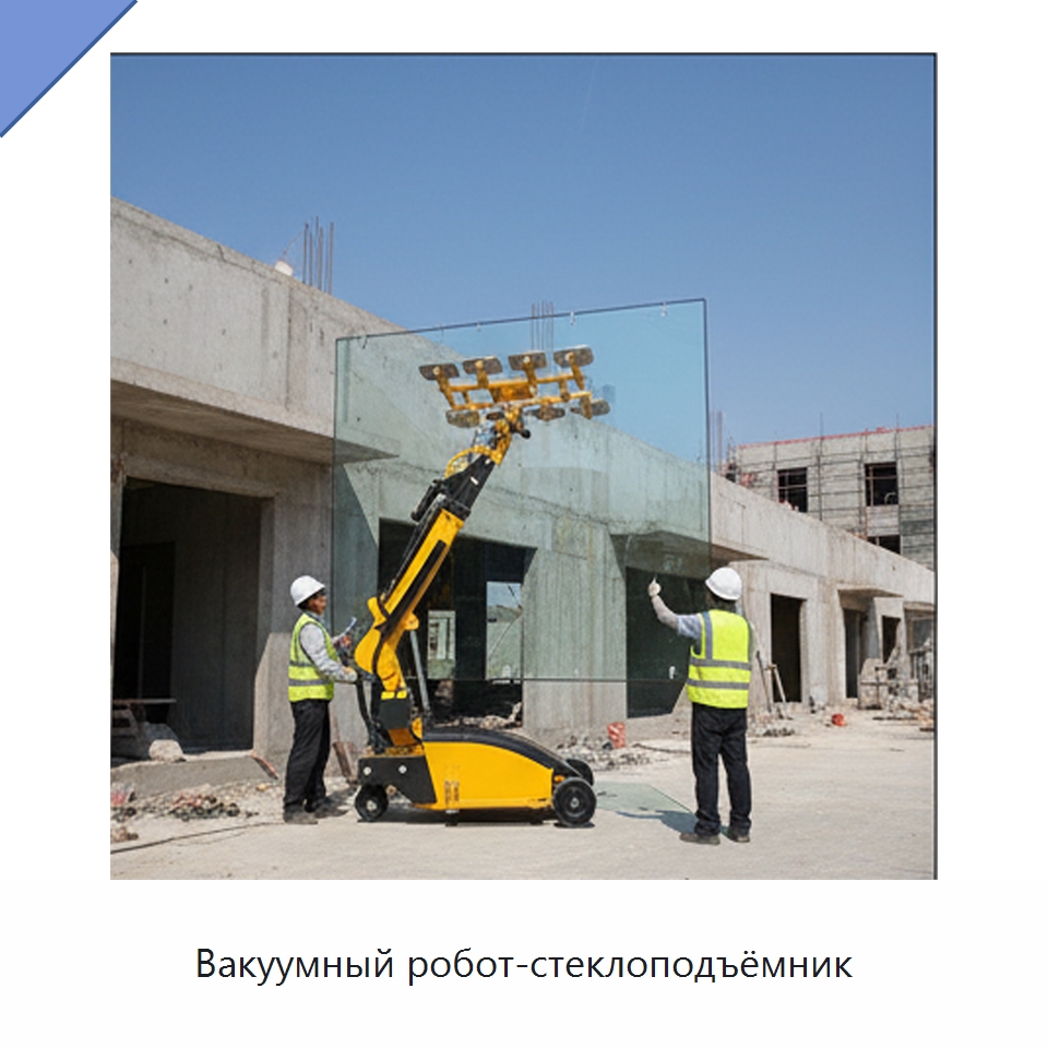 Вакуумный робот-стеклоподъёмник — Строительные подъёмники