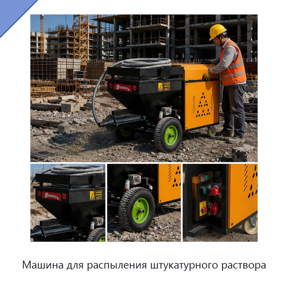 Машина для распыления штукатурного раствора — Штукатурные станции